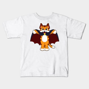 Tiger Halloween Bat Costume Kids T-Shirt